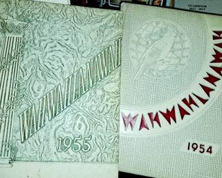 Benton High School yearbooks "Wahwahlanawah" 1954 and 1955