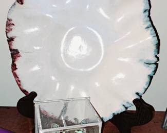 Much handmade pottery. Leila Hicks pottery