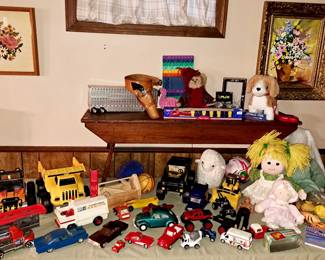 Much children's toys and books. Hot Wheels and Fisher Price