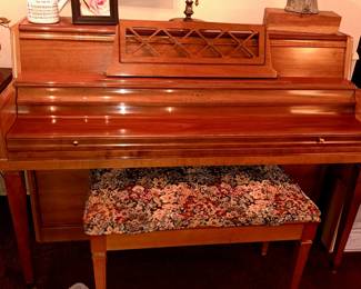 Tuned Wurlitzer upright piano w/ bench
