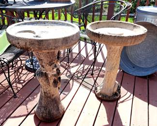 Concrete birdbaths 