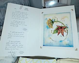 Columbia, MO artist Kate Gray signed print and letter "More"