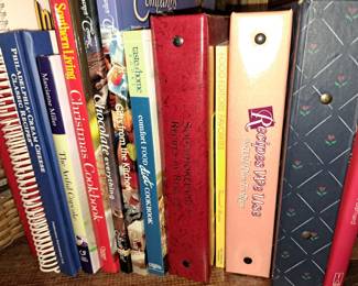 Vintage and modern cookbooks 