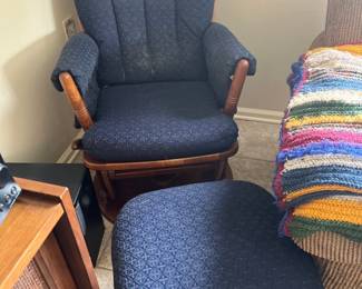 Nursery Glider and Ottoman