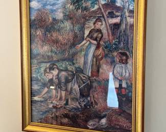 RARE - Pierre - Auguste Renoir lithograph the Washing Woman