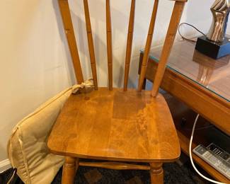 Mid century maple desk chair