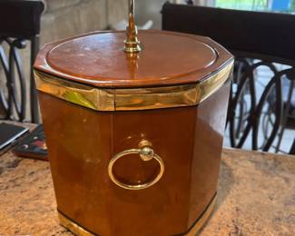 vintage vinyl midcentury MCM Ice Bucket