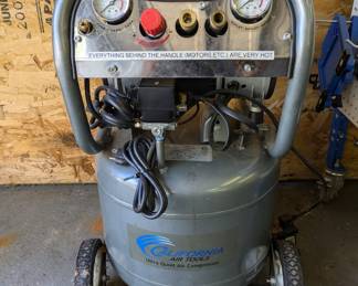 California Air Tools compressor with hose reel
