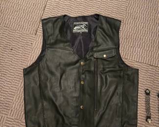 Leather vest