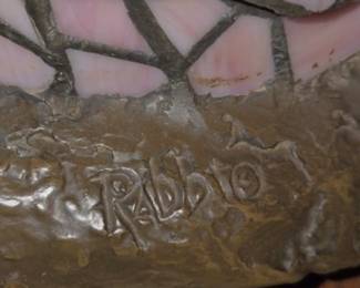 Rabbto lighted stained glass