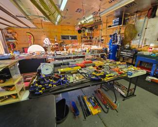 Garage full of tools