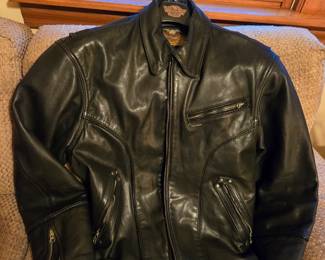 Leather coat