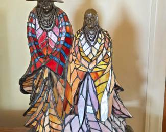 Rabbto lighted stained glass