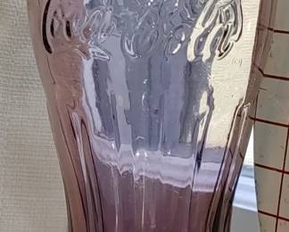Purple Coca-Cola glass