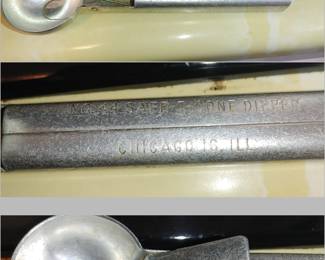 Vintage aluminum ice cream scoop