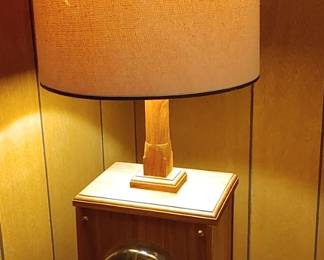Handmade lamp with built in Electric meter