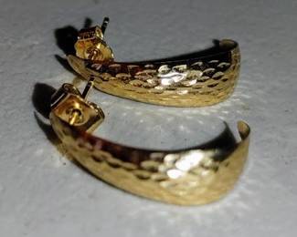 14kt gold earrings 