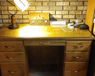 Handmade solid oak desk