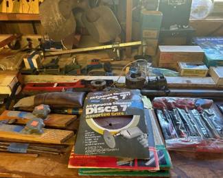 Saw blades 
Woodworking tools