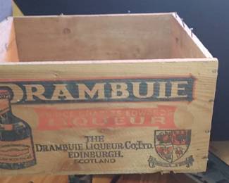 Antique Drambuie liquor box