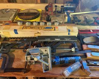 Clamps saw blades nut screws nails and more