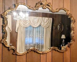 Large ornate mirror