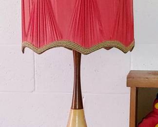 MCM LAMP with ref silk shade