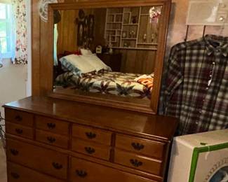 Solid Pine dresser with mirror