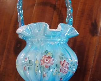 Signed Fenton basket
