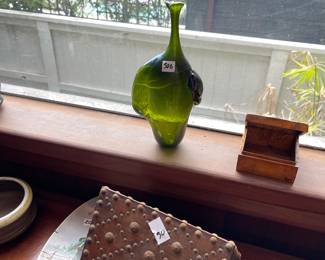 Fisk glass - this piece has a hairline crack - which I think is why we still have it