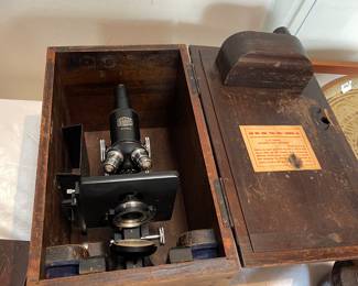 Antique microscope