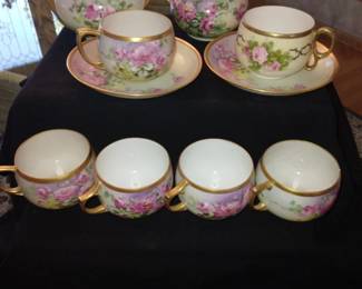 Antique bone china tea set.