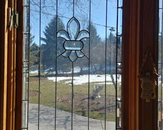 Casement stained glass insert.