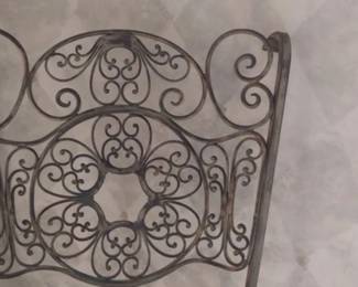 Close Up of Dining Room Chair back.