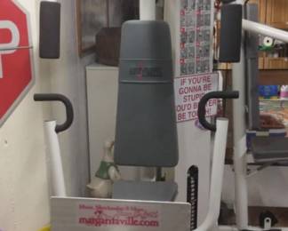 Full home gym work out set up. Includes heavy duty Universal Weight machine, Everlast heavy bag/speed ball with stand, Pro-Form 380 space-saving treadmill, and apx 13.5 X 11 foot commercial grade 3/8" rubber Nike workout floor. Everything in EXCELLENT working condition. Non-smoking home. Buyer responsible to dismantle and move this equipment.