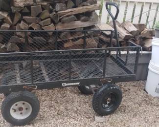 Large heavy duty garden cart.