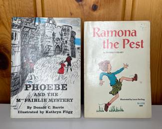 Vintage 1st Edition Books                                                                          Ramona the Pest Beverly Cleary  1970                                                          Phoebe and the Fairlie Mystery Donald C Barrie 1966