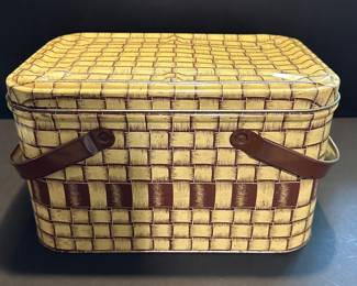 Vintage tin basket