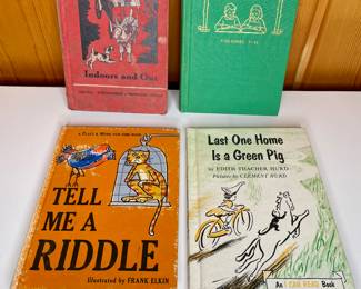Indoors and Out - 1936                                                                                                               Uncle Arthur's Bedtime Stores - 1941                                               Last One Home is a Green Pig - 1959                                                    Tell Me a Riddle - 1966 