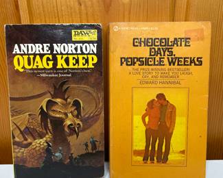 Andre Norton Quag Keep - first printing                                          Chocolate Days, Popsicle Weeks - first printing