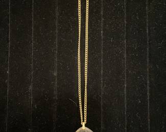 Vintage enamel flower pendant Germany 