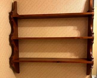 Vintage wood shelves