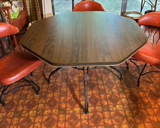 Vintage dining card game table 
