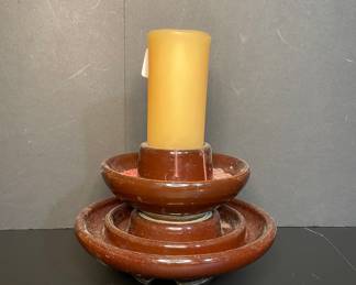 P.P. Inc 1956 Large 3 Tier high voltage power line insulator repurposed candleholder