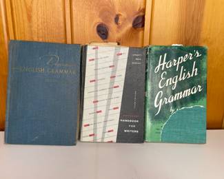 Collection of vintage grammar and reference books 1950-1970's