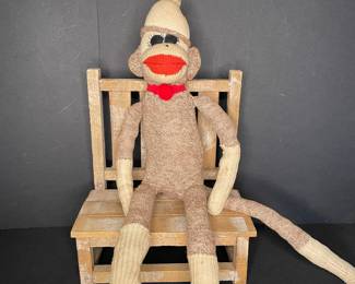 Vintage sock monkey