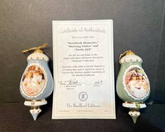 The Bradford Exchange Sugar & Spice Heirloom Porcelain ornaments 