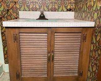 Vintage bathroom cabinet 