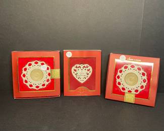 Lenox ornaments & tealight holders vintage 