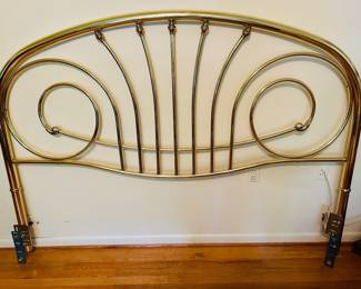Brass king headboard vintage
